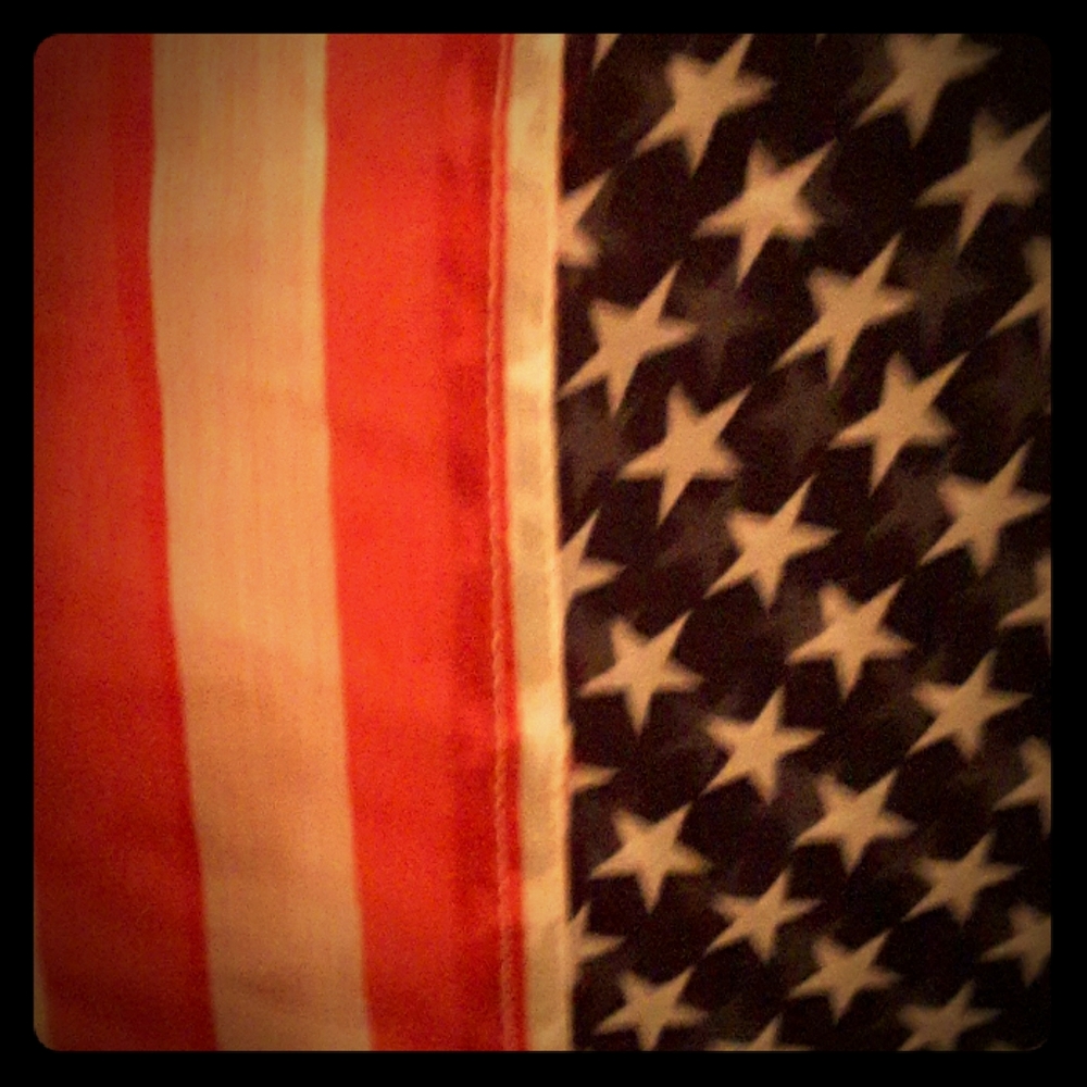PATRIOTIC USA CHIFFON INFINITY SCARF